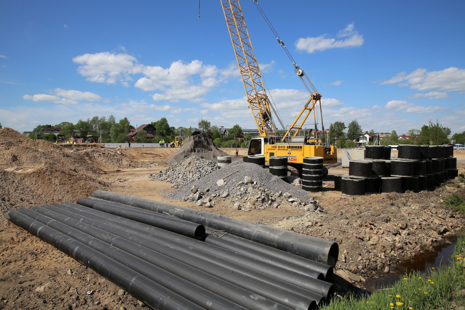 Старт ремонта путепровода над КАД в Ломоносовском районе перенесли из-за осадков